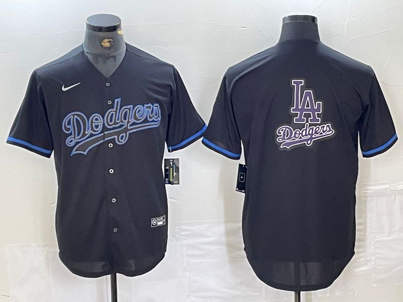 Men 2025 Los Angeles Dodgers Blank Black Shadows Nike MLB Jersey style 6236->los angeles dodgers->MLB Jersey